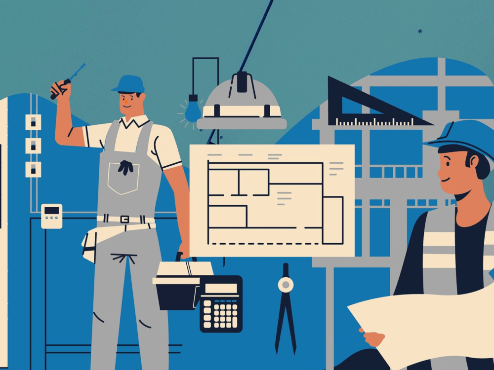 illustration of architecture design steps
