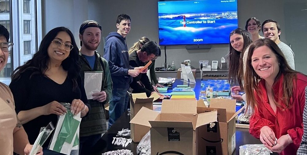 The Clarity team volunteering on behalf of Holiday Heroes