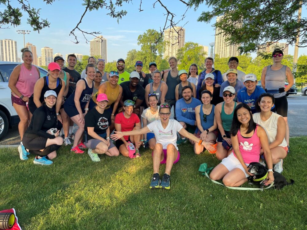 Clarity team doing marathon training with other local teams