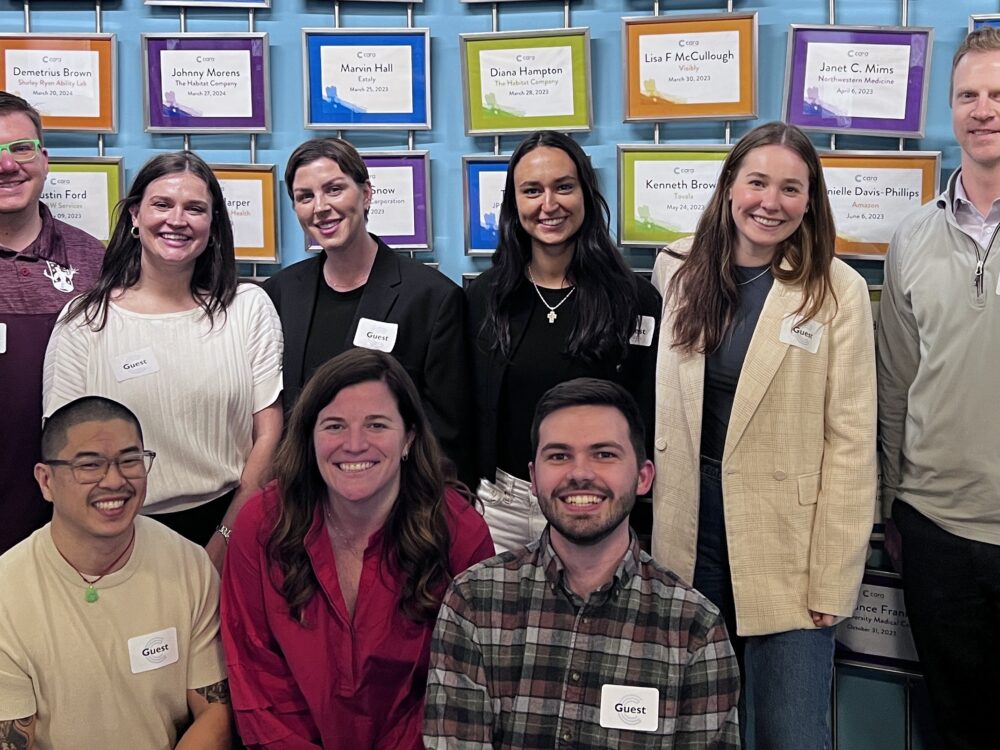 Clarity team at a corporate service day at Cara Collective in Chicago